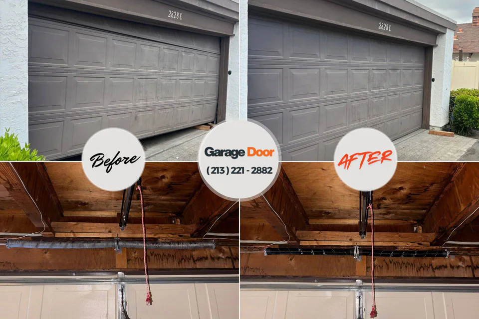 Before and after: garage door repair Palmerton, PA